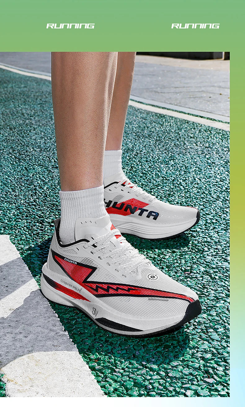 Running Shoes Carbon Board Speciality Marathon Men Sports Breathable Lightweight Women's Comfortable Nonskid Chunta Sneakers