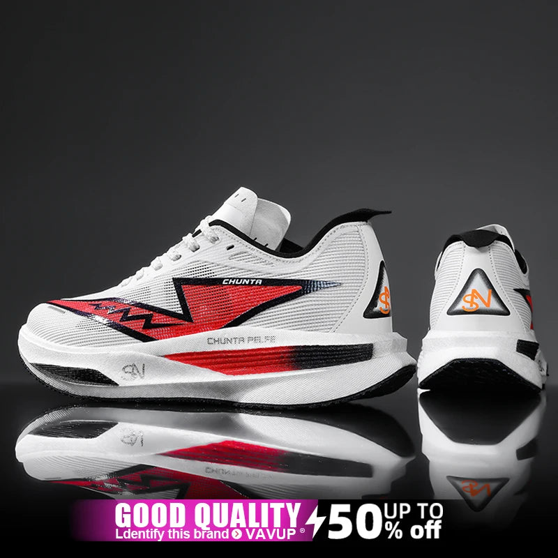 Running Shoes Carbon Board Speciality Marathon Men Sports Breathable Lightweight Women's Comfortable Nonskid Chunta Sneakers
