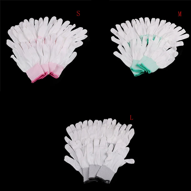 5Pair pu coated palm coated finger PC Antiskid for Finger Protection Antistatic Gloves Anti Static ESD Electronic Working Gloves