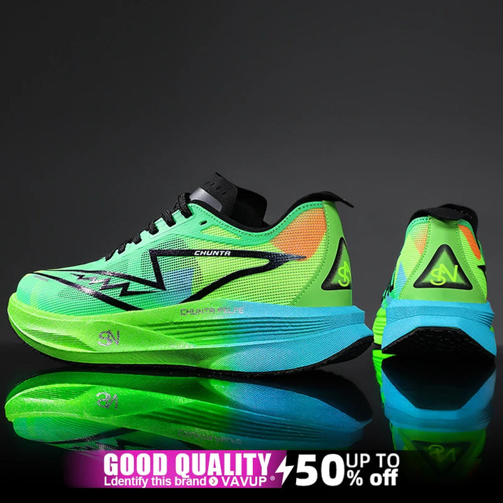 Running Shoes Carbon Board Speciality Marathon Men Sports Breathable Lightweight Women's Comfortable Nonskid Chunta Sneakers