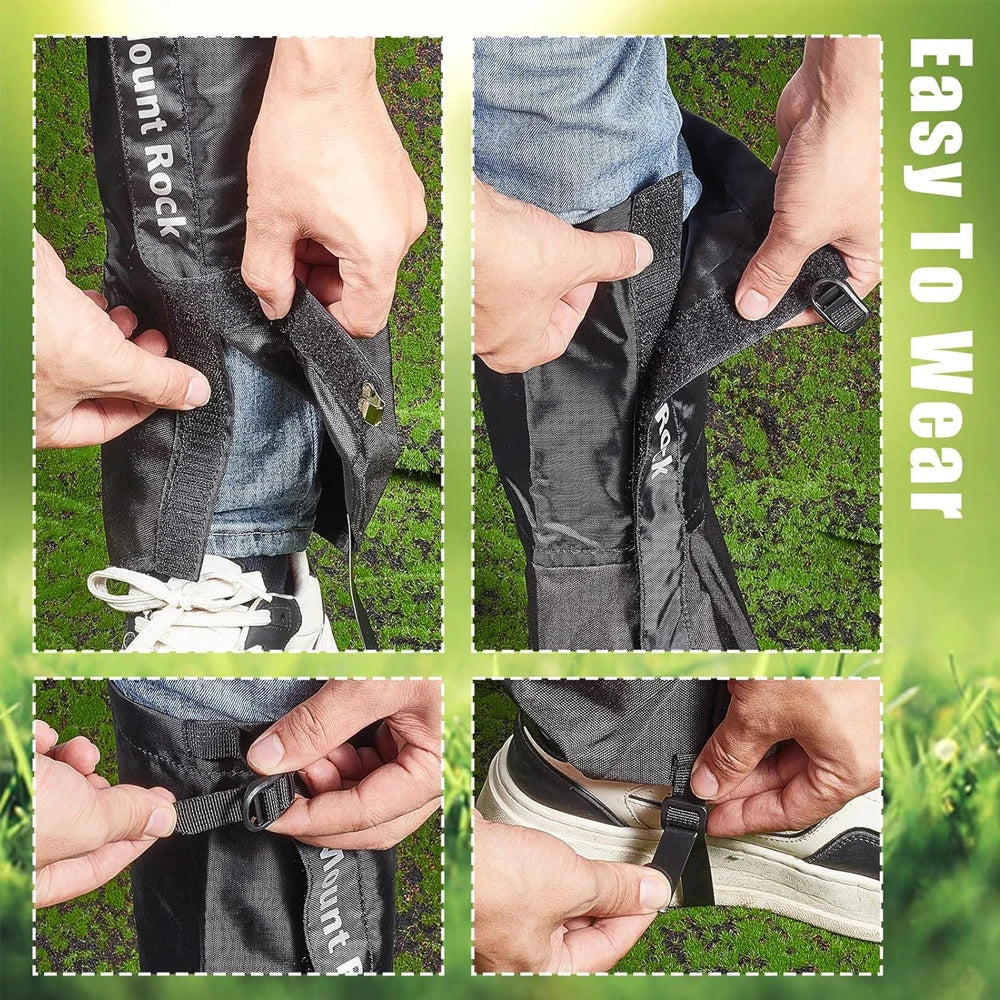 1Pair  Adjustable Waterproof Leg Guards for Weed Eating And Lawn Trimming - Protective Leg Protectors for Outdoor Garden Care