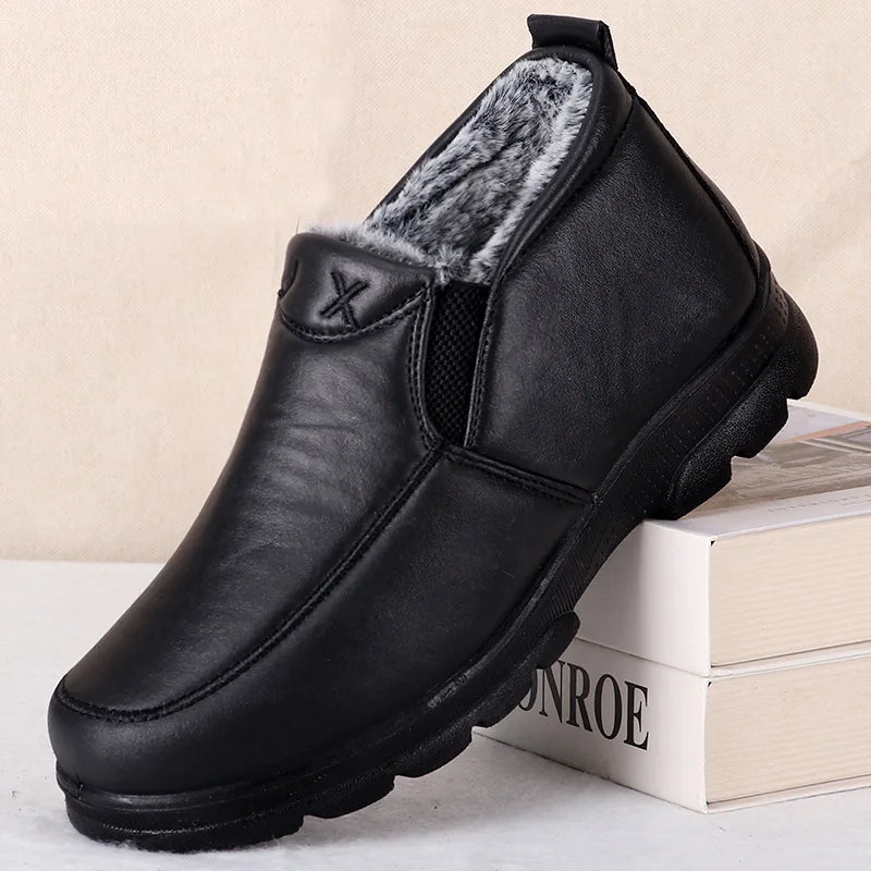 Boots men's snow outdoor men's shoes men's winter boots hiking ankle boots waterproof men's shoes work shoes shoes