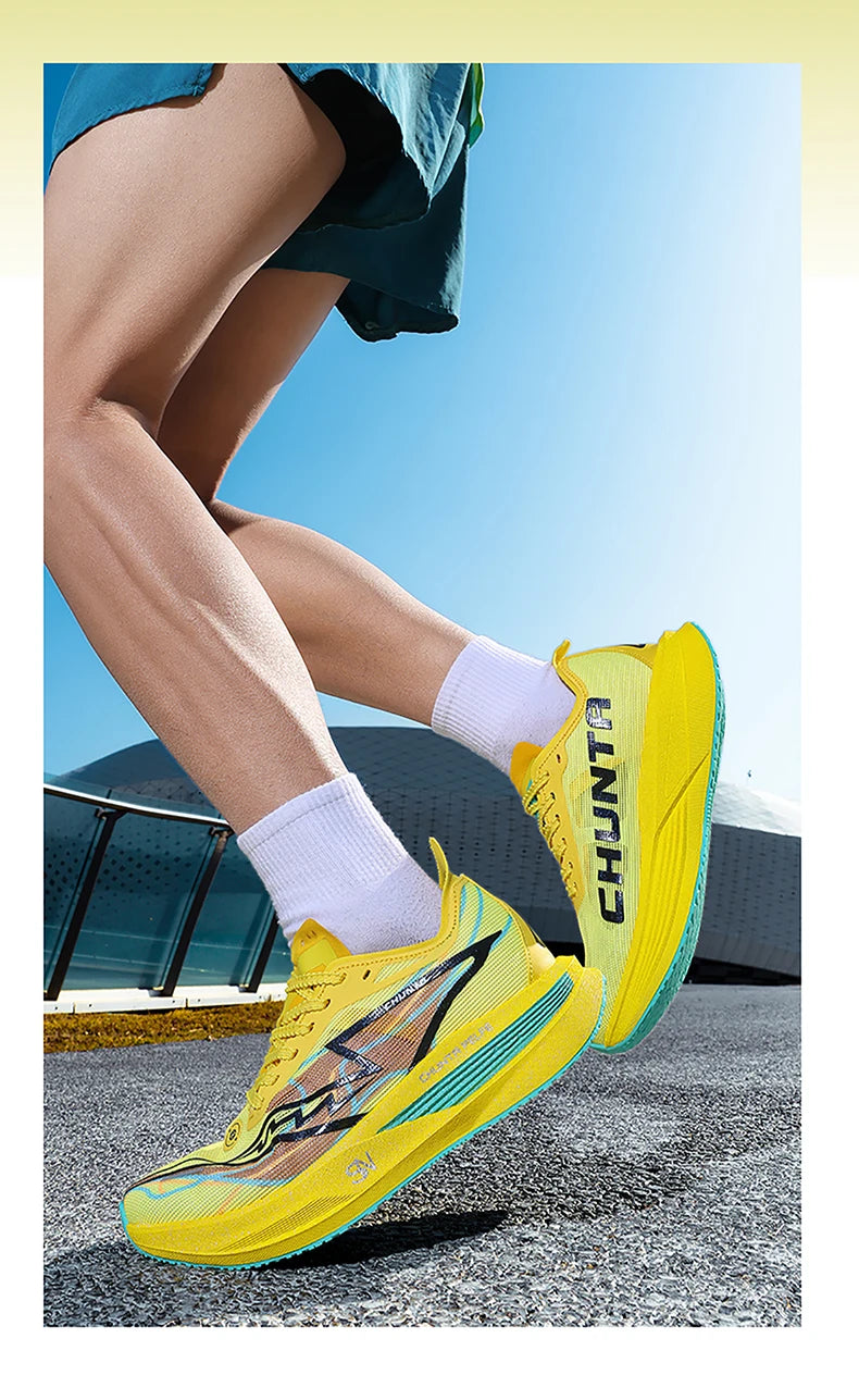 Running Shoes Carbon Board Speciality Marathon Men Sports Breathable Lightweight Women's Comfortable Nonskid Chunta Sneakers