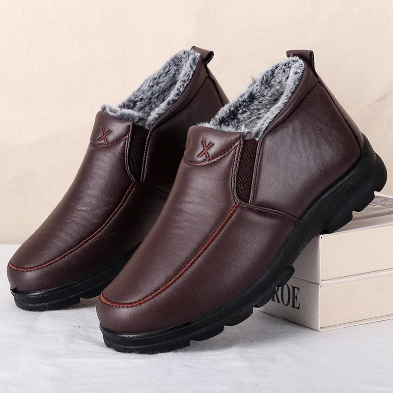 Boots men's snow outdoor men's shoes men's winter boots hiking ankle boots waterproof men's shoes work shoes shoes