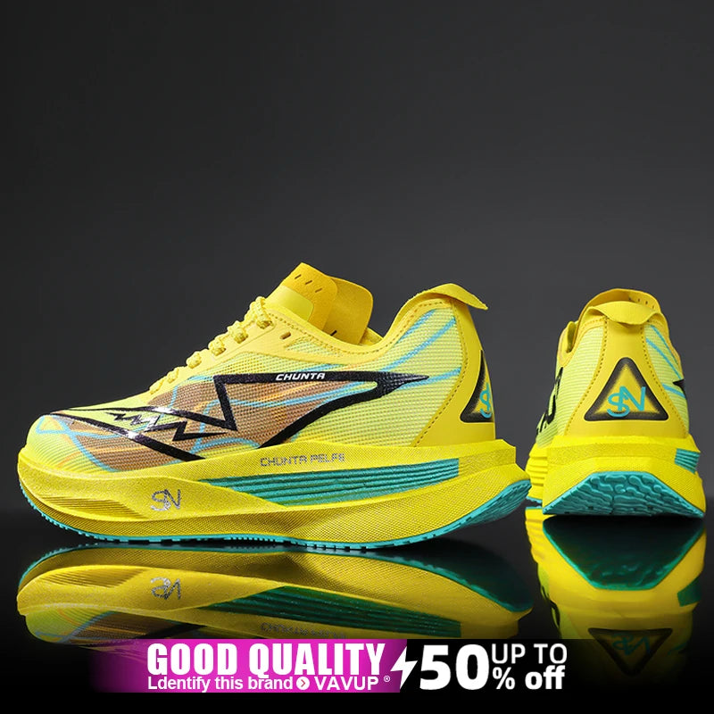Running Shoes Carbon Board Speciality Marathon Men Sports Breathable Lightweight Women's Comfortable Nonskid Chunta Sneakers