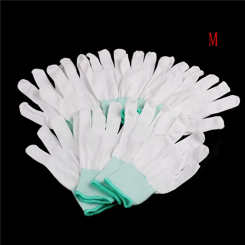 5Pair pu coated palm coated finger PC Antiskid for Finger Protection Antistatic Gloves Anti Static ESD Electronic Working Gloves